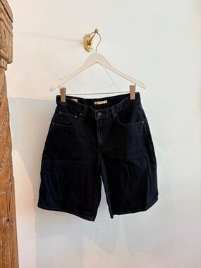 Levi's Black Denim Jean Shorts